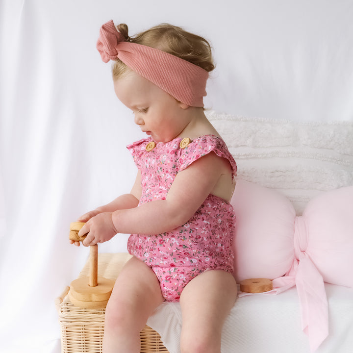 Button Romper - Eden