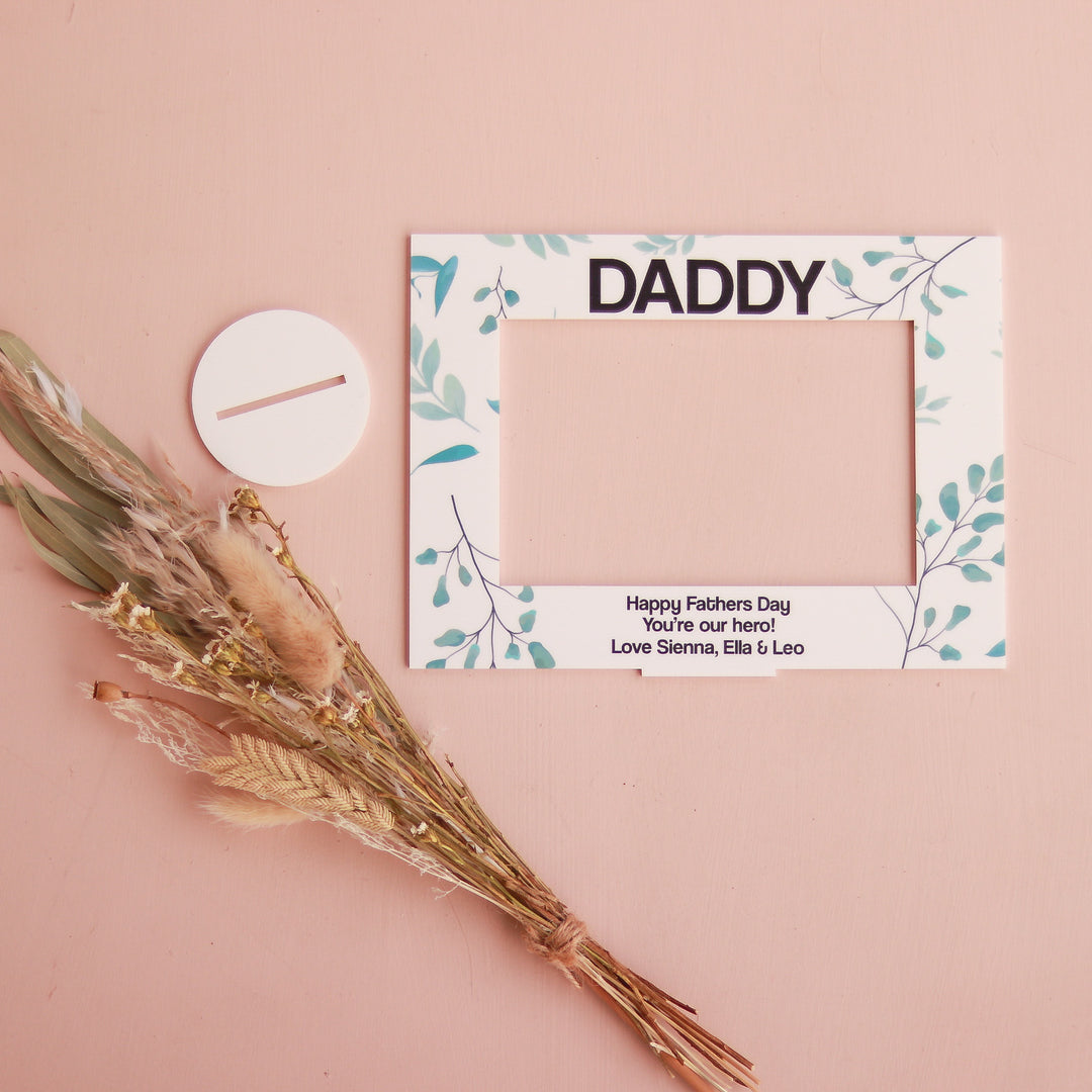 Personalised Acrylic Photo Frame - Botanical