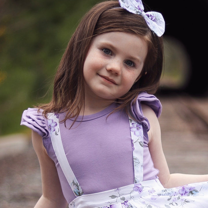 Short Sleeve Flutter - Grape