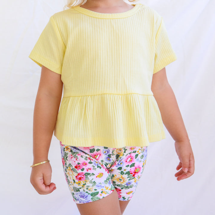 Floral Bike Shorts - Kenzie