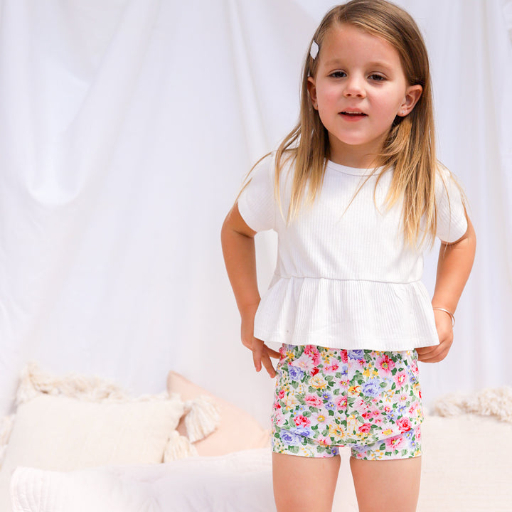 Floral Bike Shorts - Kenzie