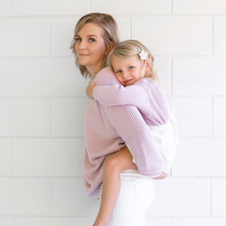 Mummy Chunky Knit - Lilac Mist