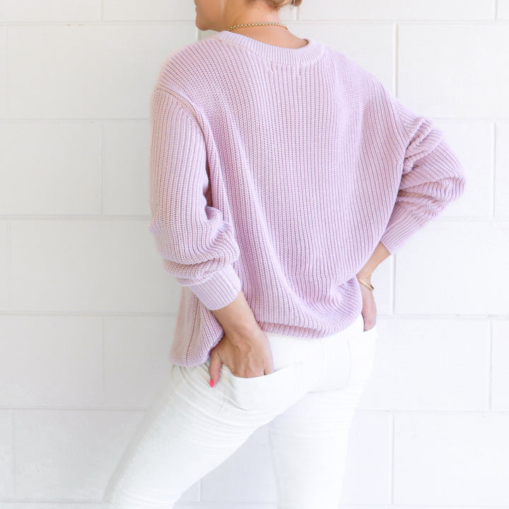 Mummy Chunky Knit - Lilac Mist