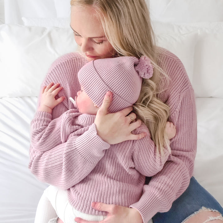 Mummy Chunky Knit - Lilac Mist