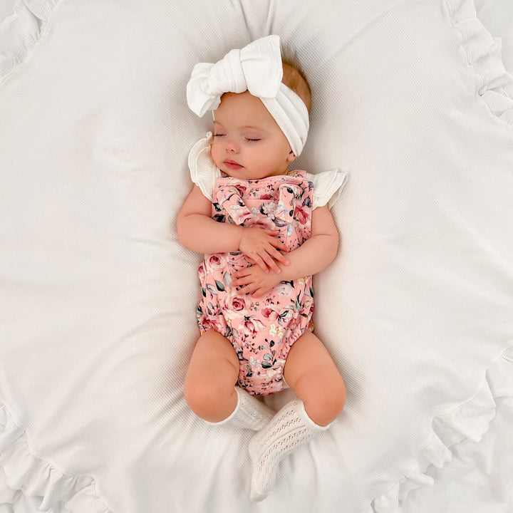 Floral Overall Romper - Lonnie