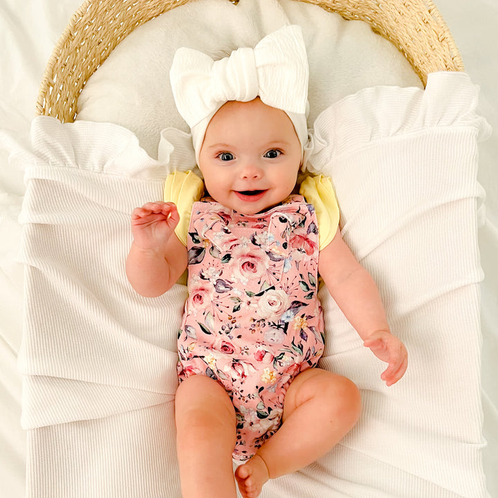 Floral Overall Romper - Lonnie