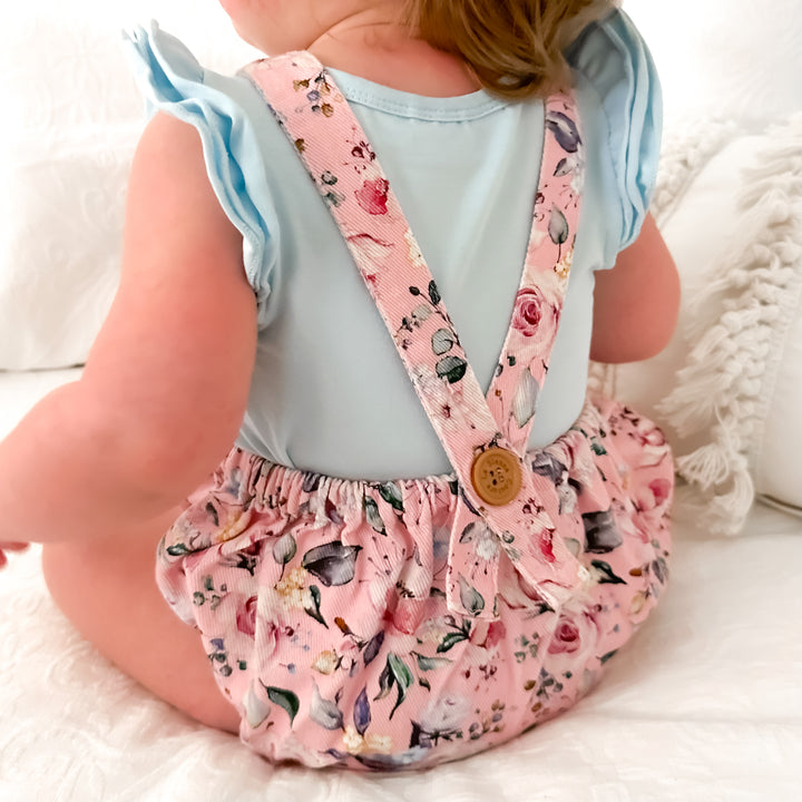 Floral Overall Romper - Lonnie