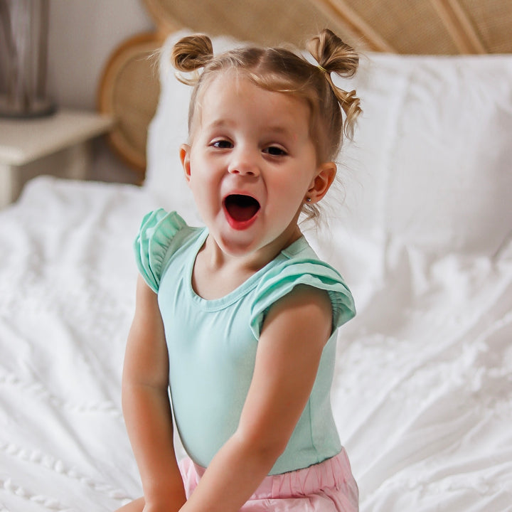 Short Sleeve Flutter - Mint