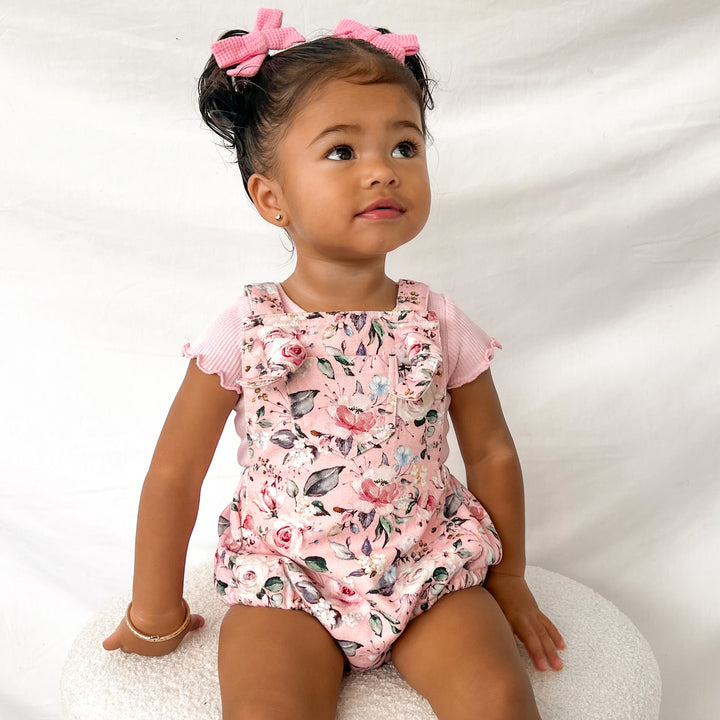 Floral Overall Romper - Lonnie