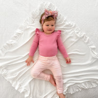 Ribbed Leggings - Baby Pink