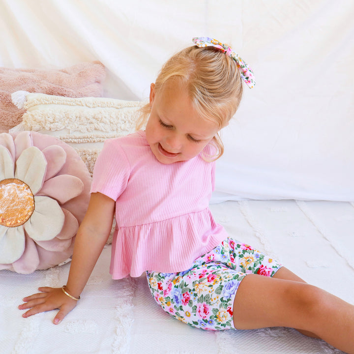 Floral Bike Shorts - Kenzie