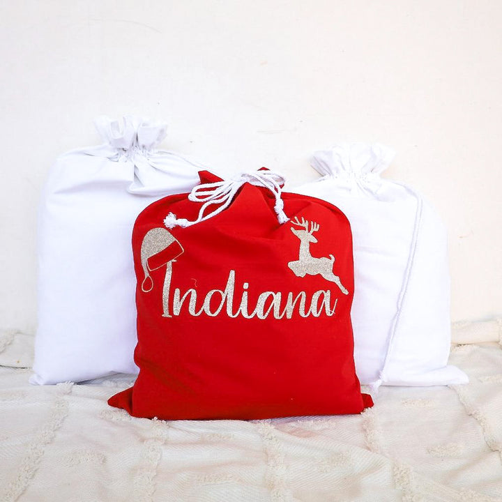 Santa Sack - Santa Hat Name - Vinyl