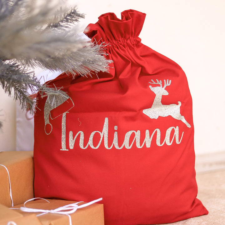 Santa Sack - Santa Hat Name - Vinyl