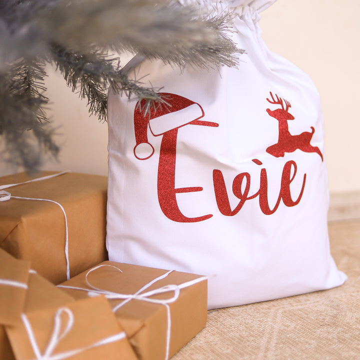 Santa Sack - Santa Hat Name - Vinyl