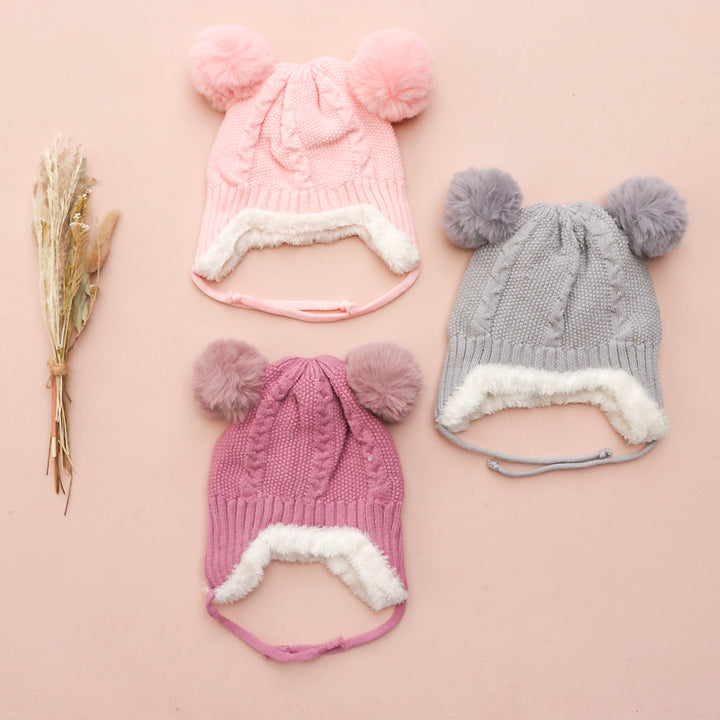 Fur Bear Beanie - Grey