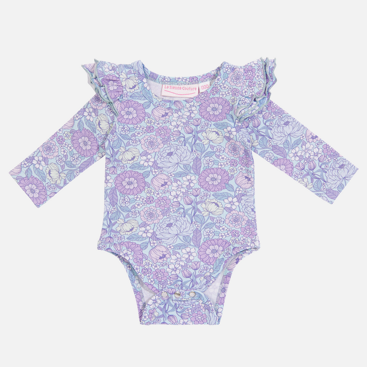 Floral Long Sleeve Flutter - Lillie