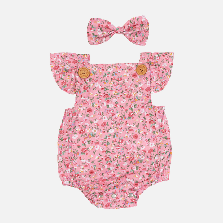 Button Romper - Eden