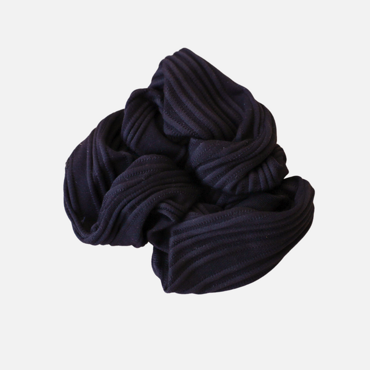 Ribbed Scrunchie - Black