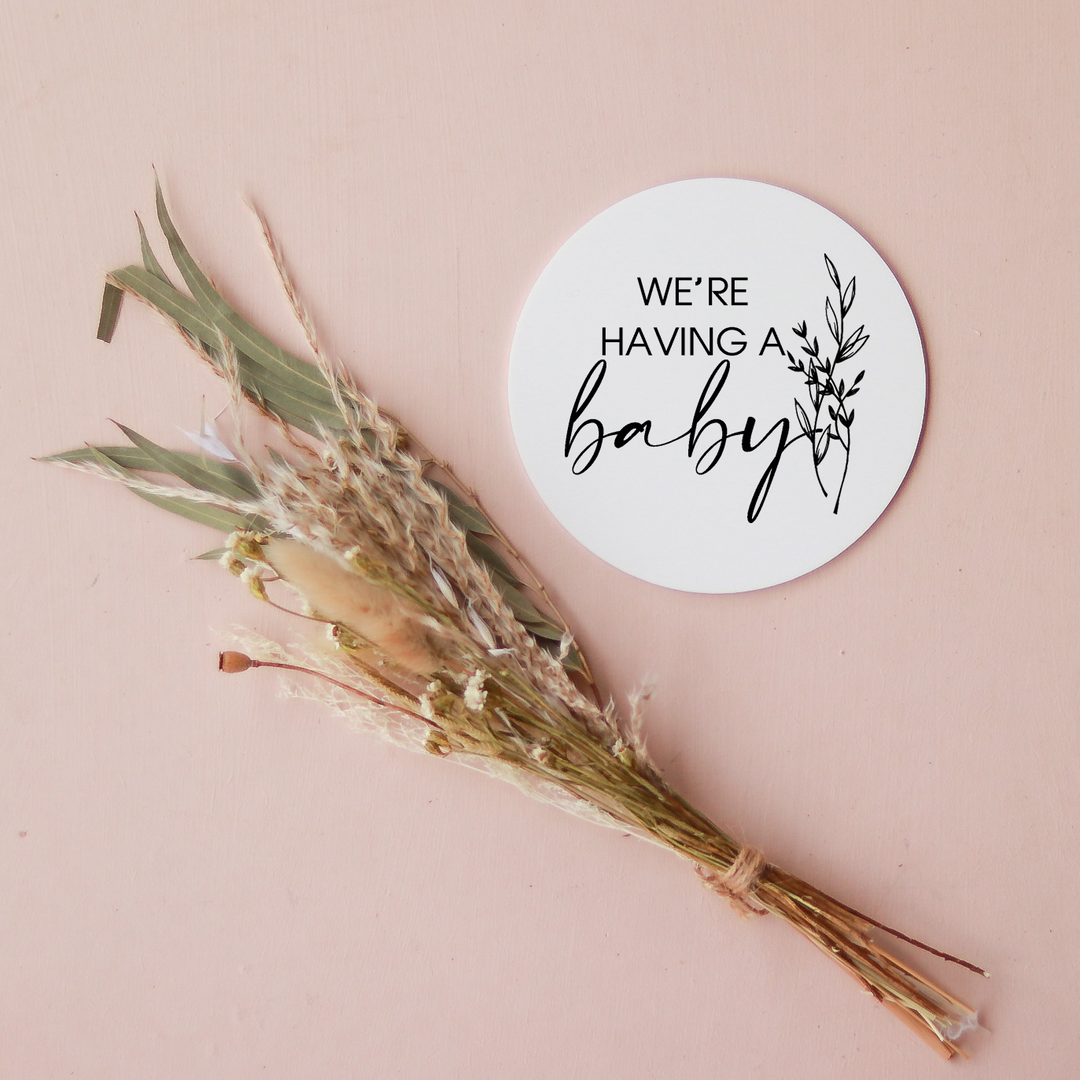 Acrylic Disc - We're Having a Baby