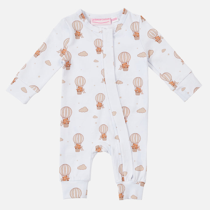 Zip Romper - Hot Air Balloon Teddy