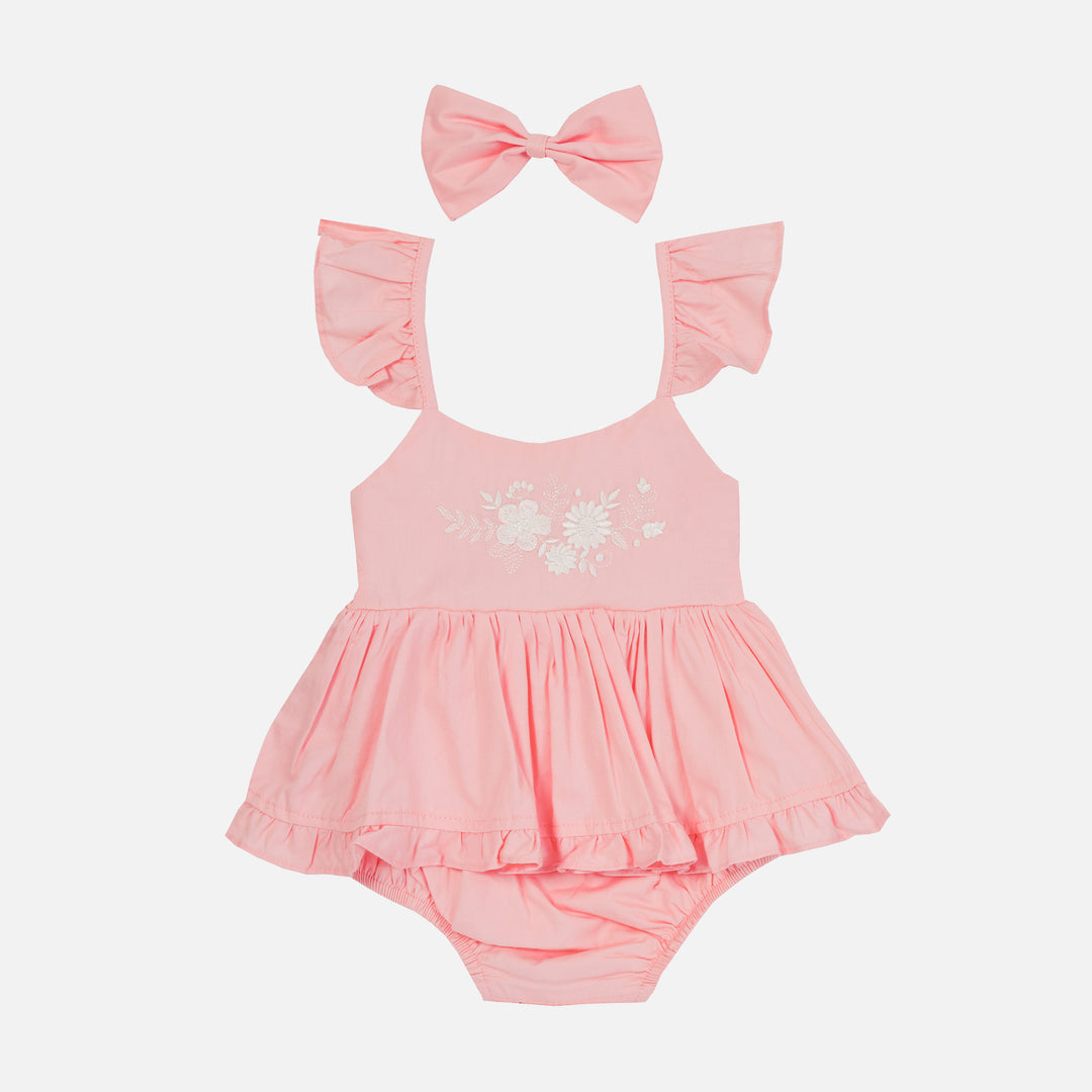 Pixie Romper - Peach