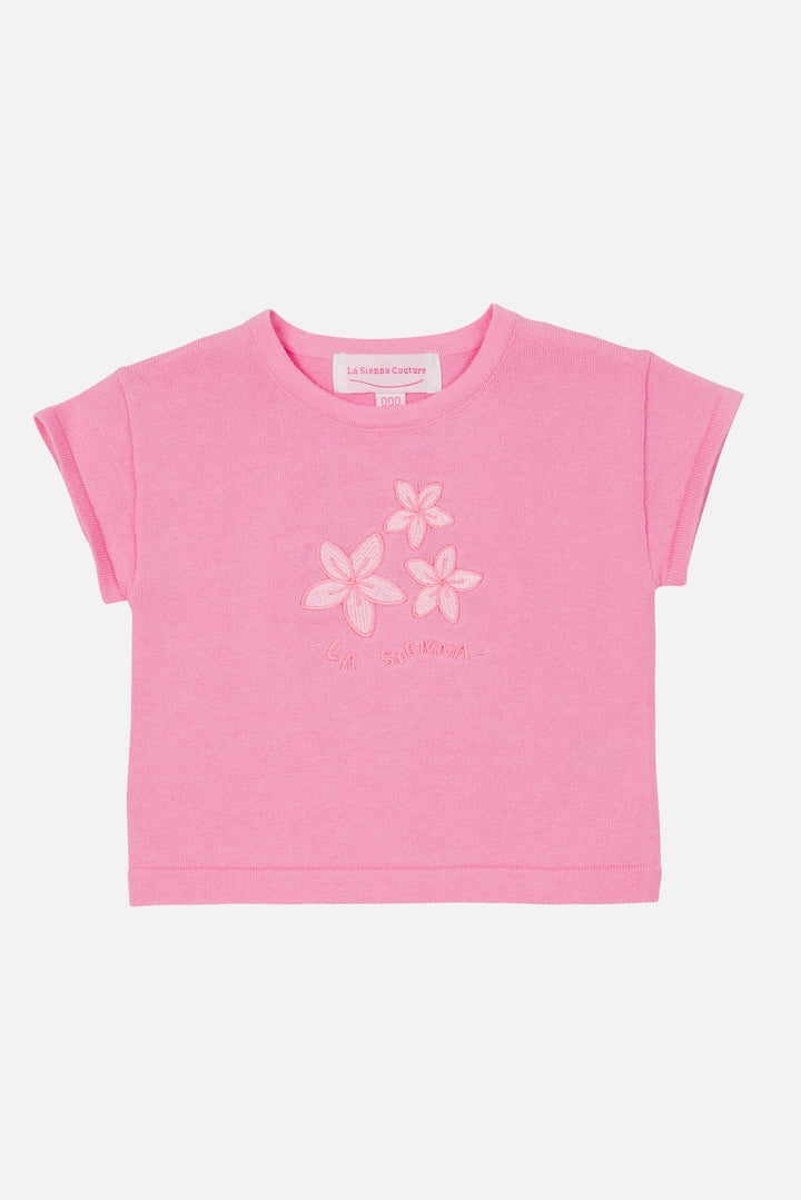 Knitted Tee - Pink Sorbet