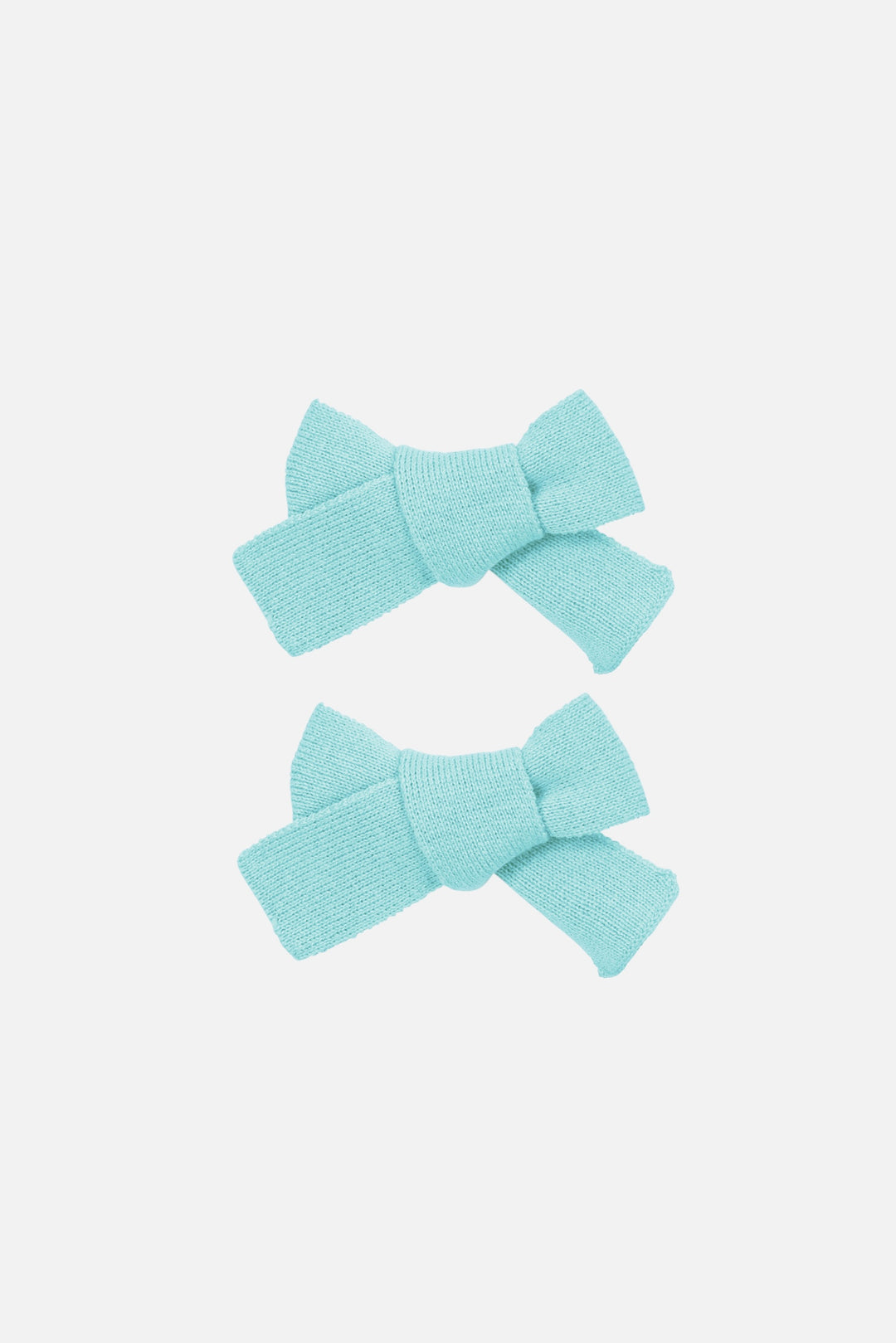 Knitted Mini Bows - Aqua