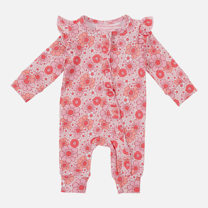 Floral Frill Zip Romper - Molly