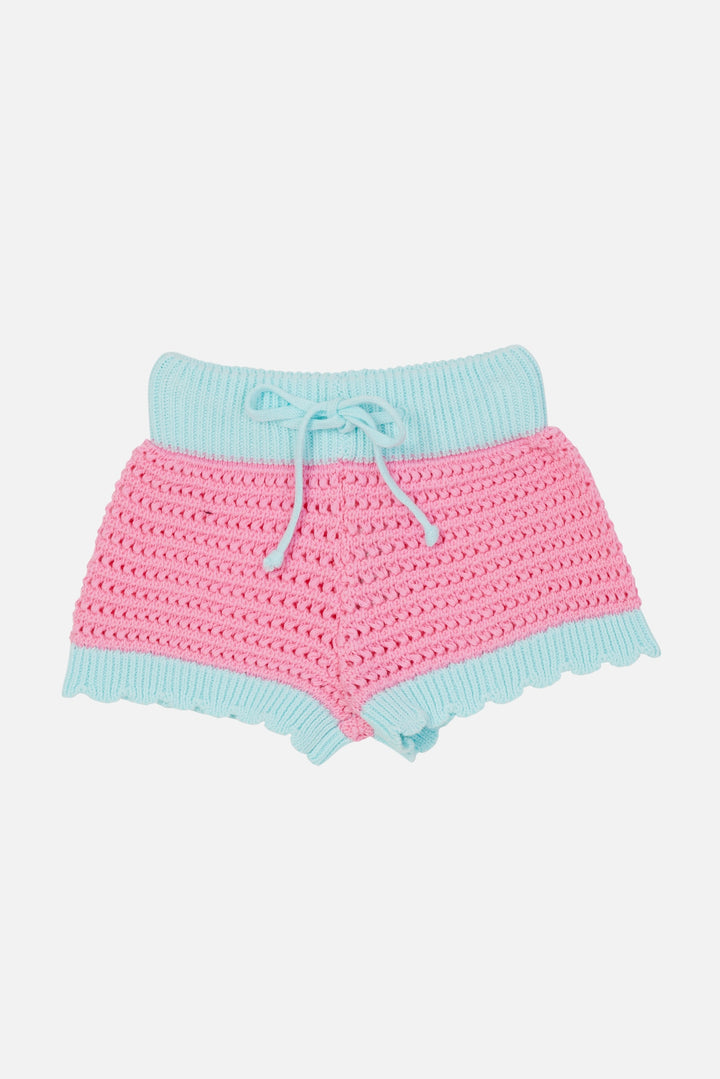 Crochet Shorts - Pink Sorbet
