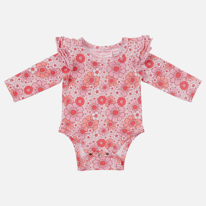 Floral Long Sleeve Flutter - Molly