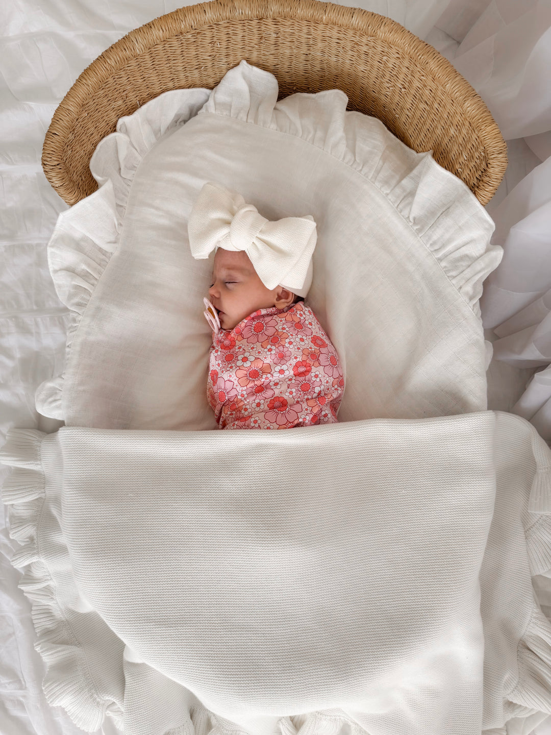 Floral Ruffle Baby Wrap - Molly