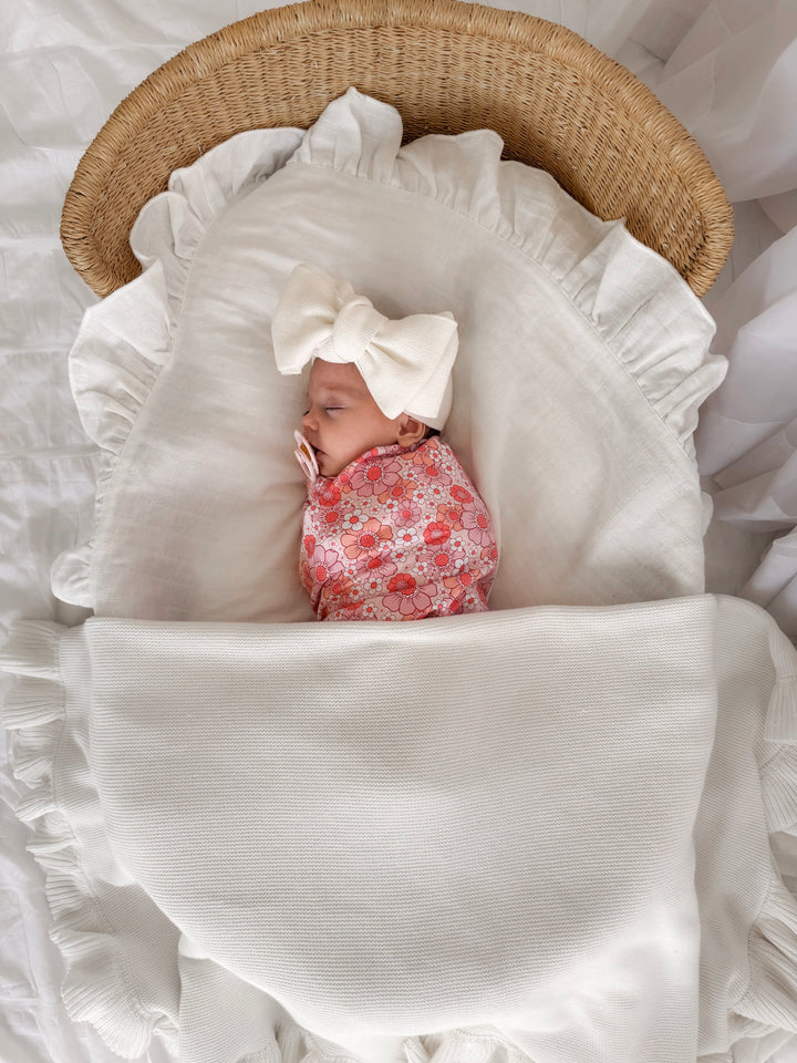 Floral Ruffle Baby Wrap - Molly