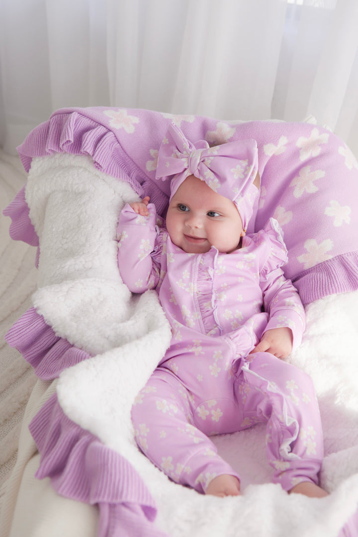 Knitted Sherpa Blanket - Lumi