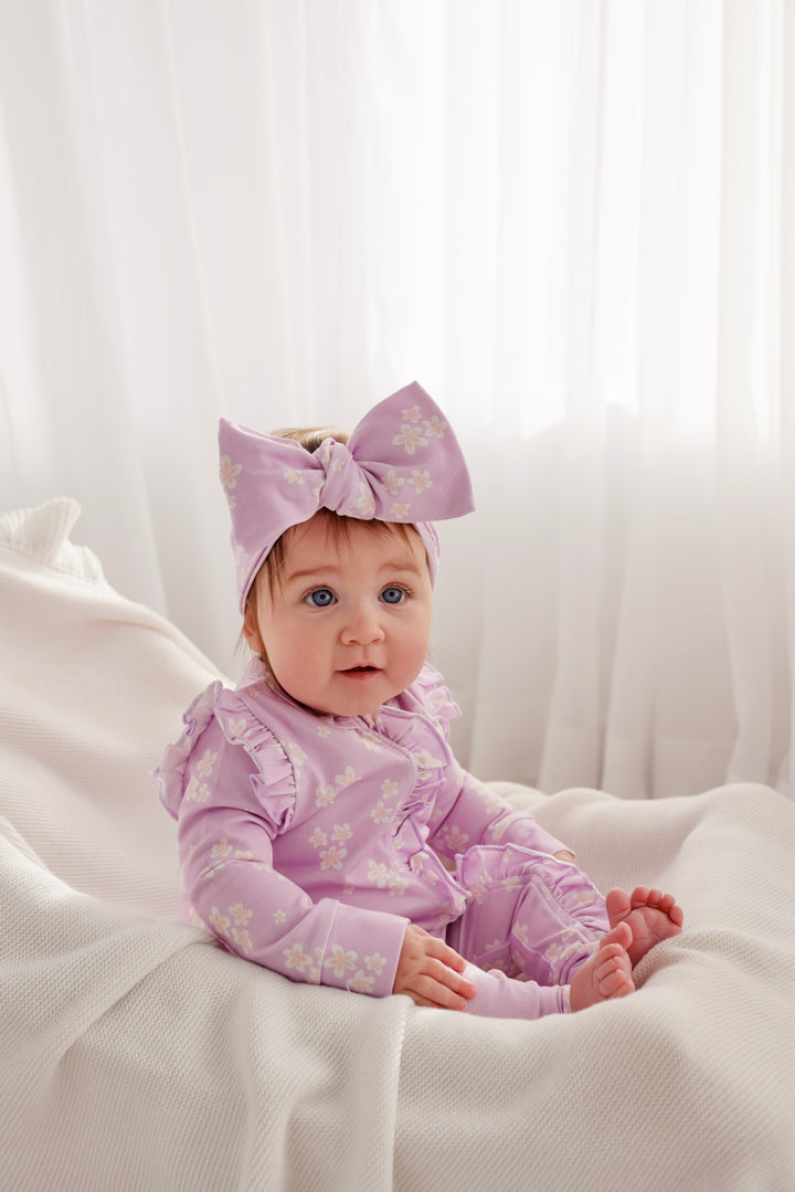 Floral Frill Zip Romper - Lumi