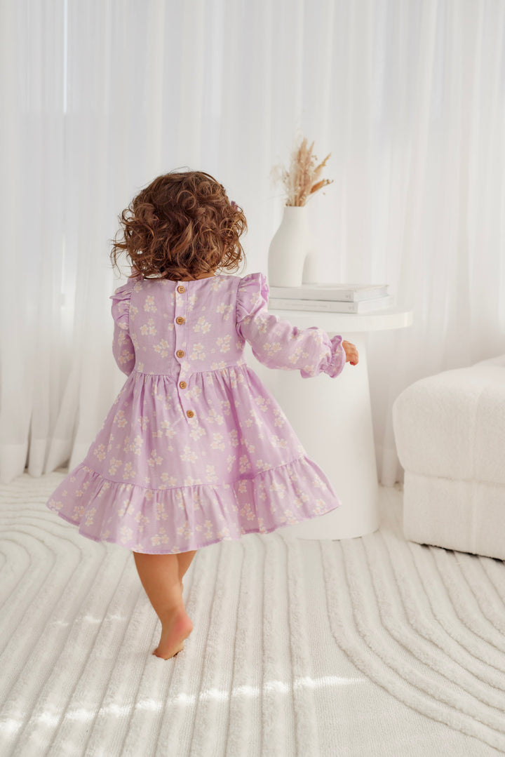 Muslin Ruffle Dress - Lumi