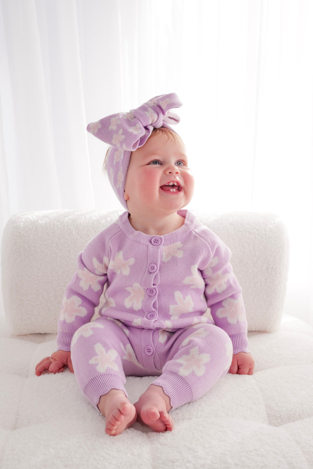 Knitted Louie Romper - Lumi