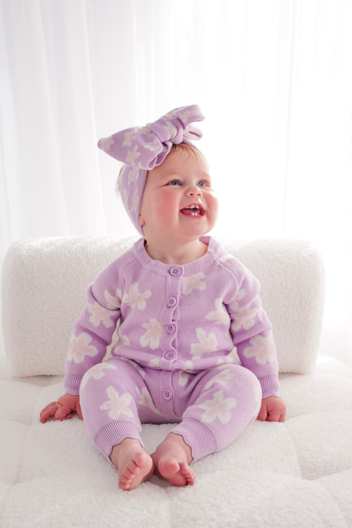 Knitted Louie Romper - Lumi