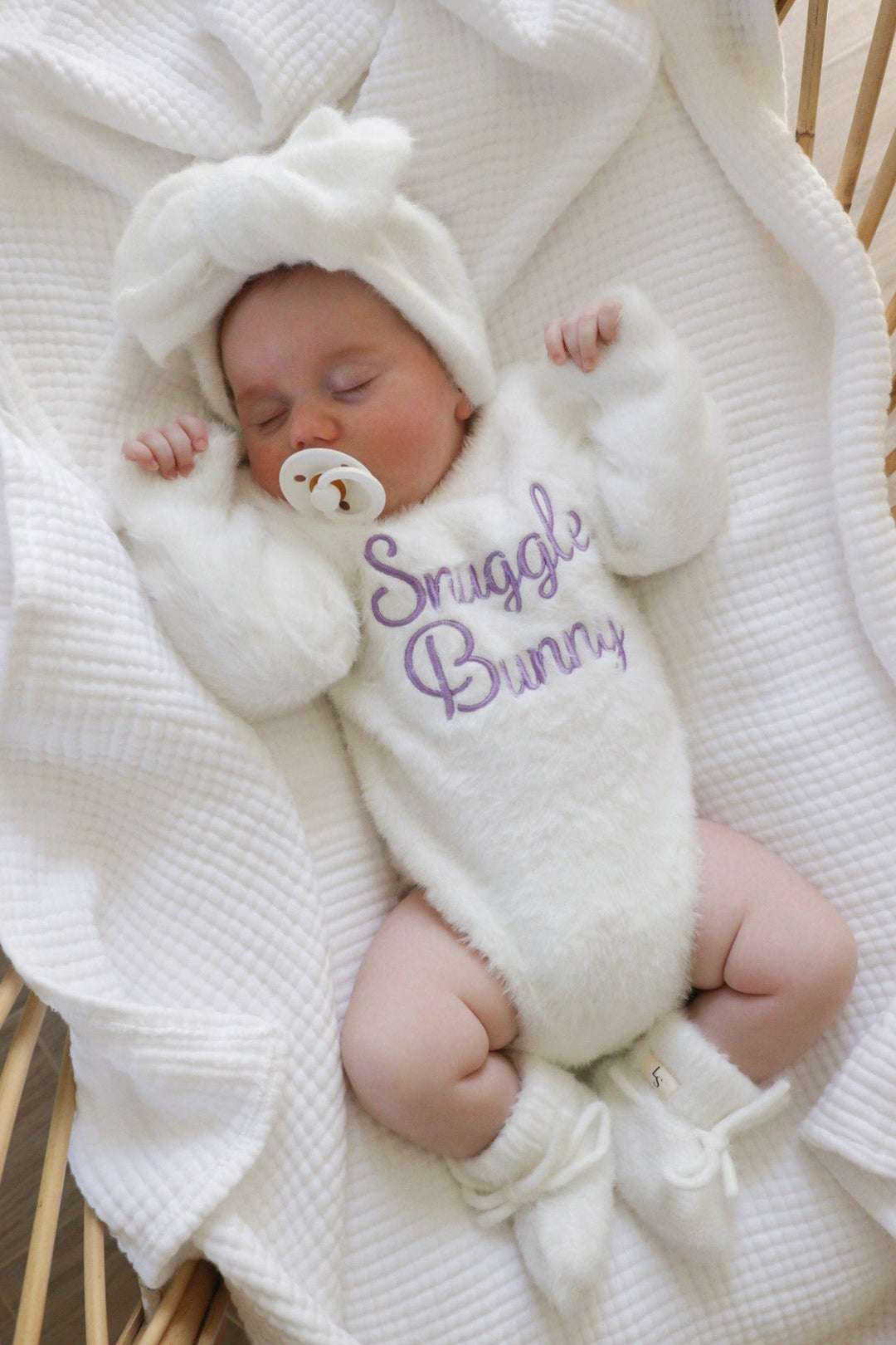 Fluffy Knitted Headwrap - Marshmallow