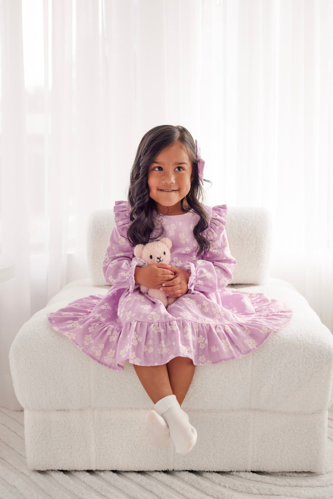 Muslin Ruffle Dress - Lumi