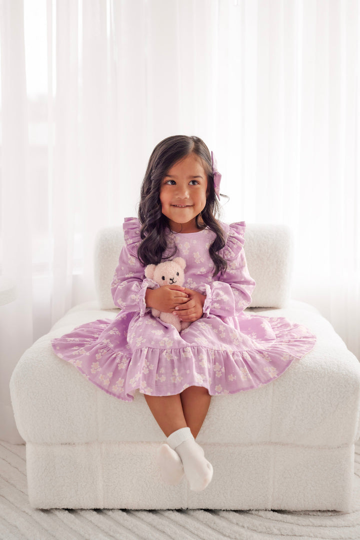 Muslin Ruffle Dress - Lumi