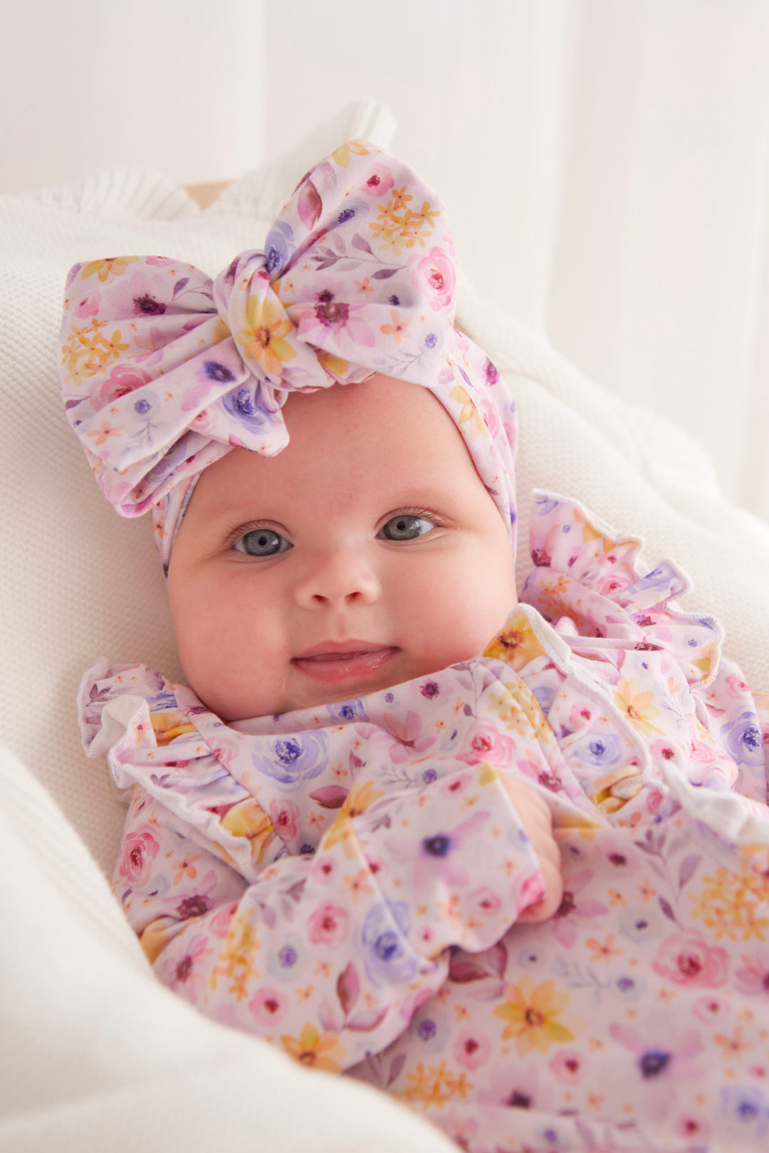 Floral Frill Zip Romper - Nikki