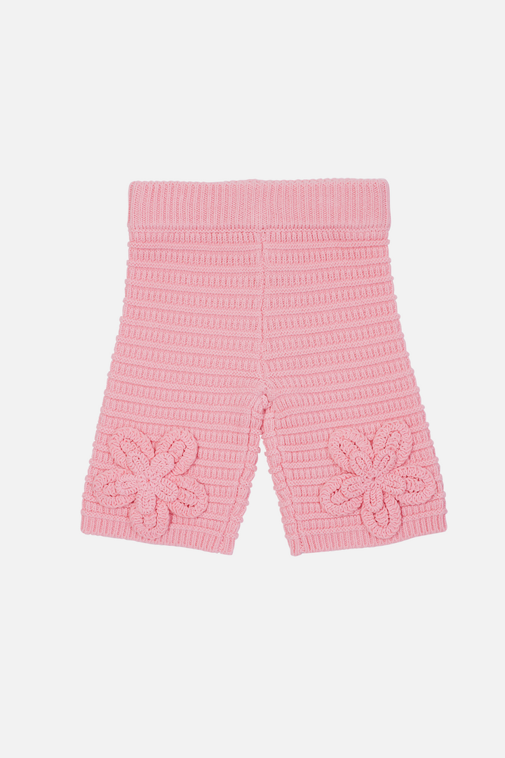 Knitted Wide Leg Pants - Ballet Pink
