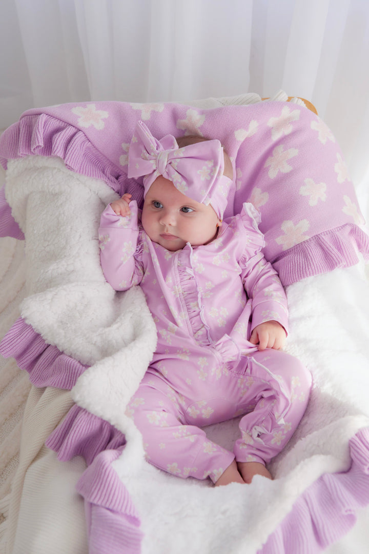 Floral Frill Zip Romper - Lumi