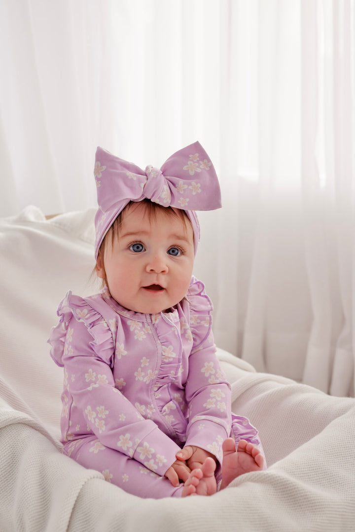 Floral Frill Zip Romper - Lumi