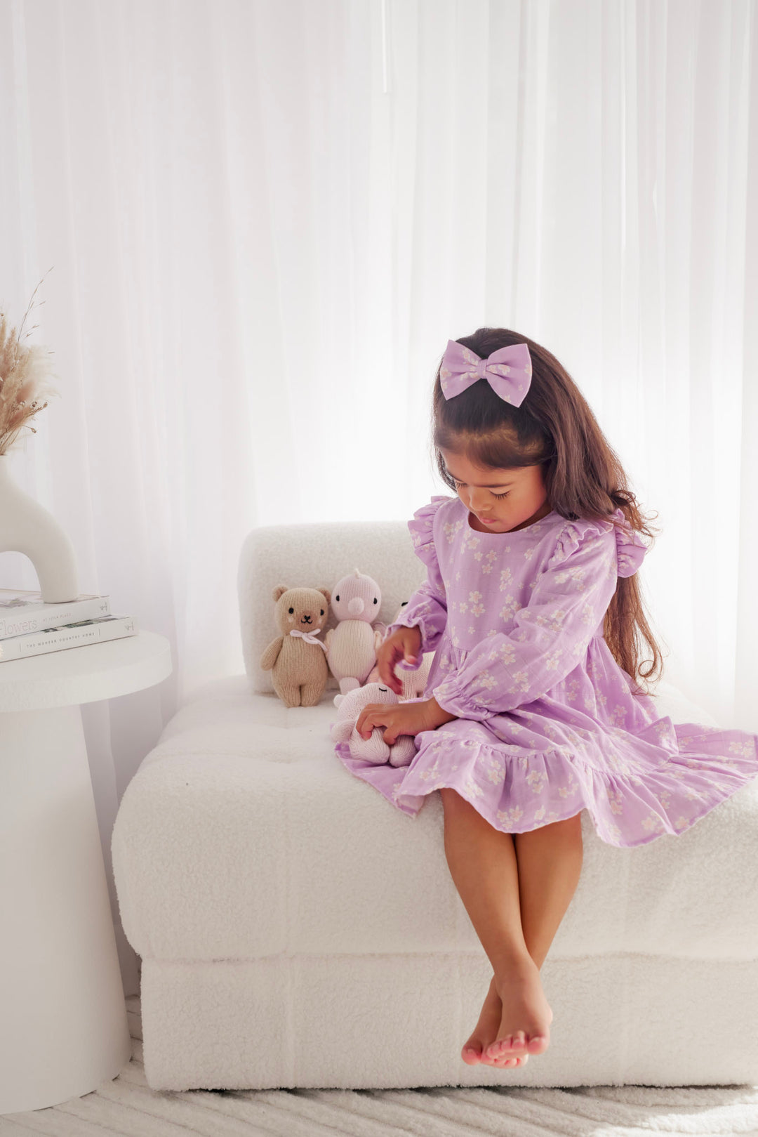 Muslin Ruffle Dress - Lumi
