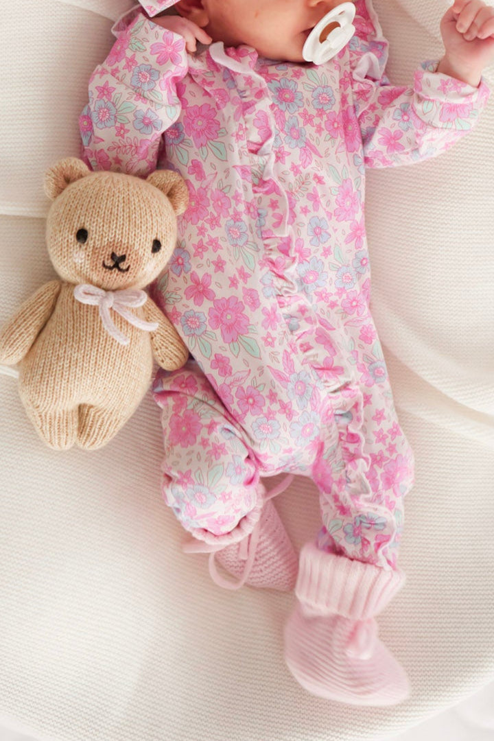 Floral Frill Zip Romper - Tiana