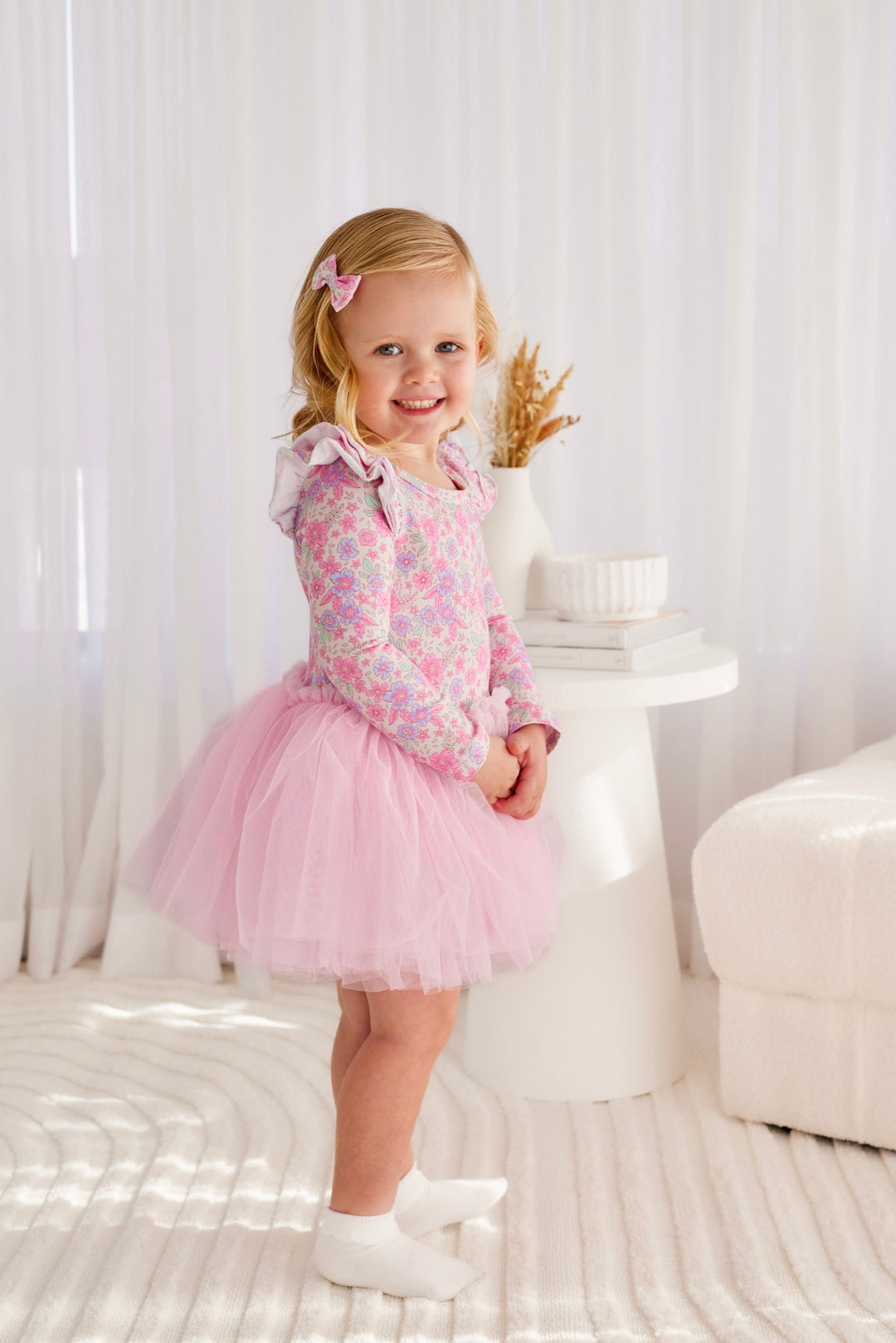 Long Sleeve Tutu Dress - Tiana