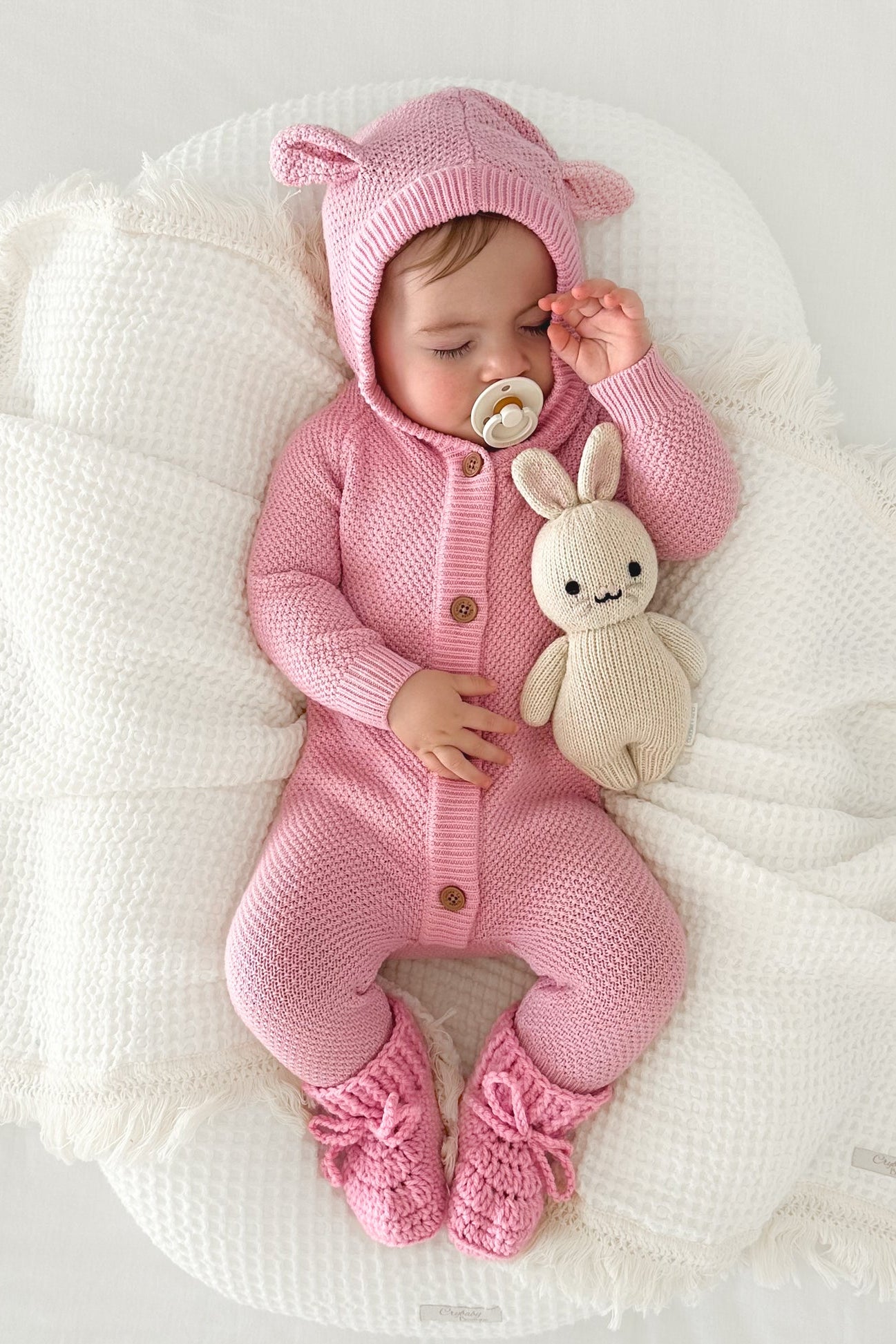 Bear Knitted Romper - Tulip – La Sienna Couture