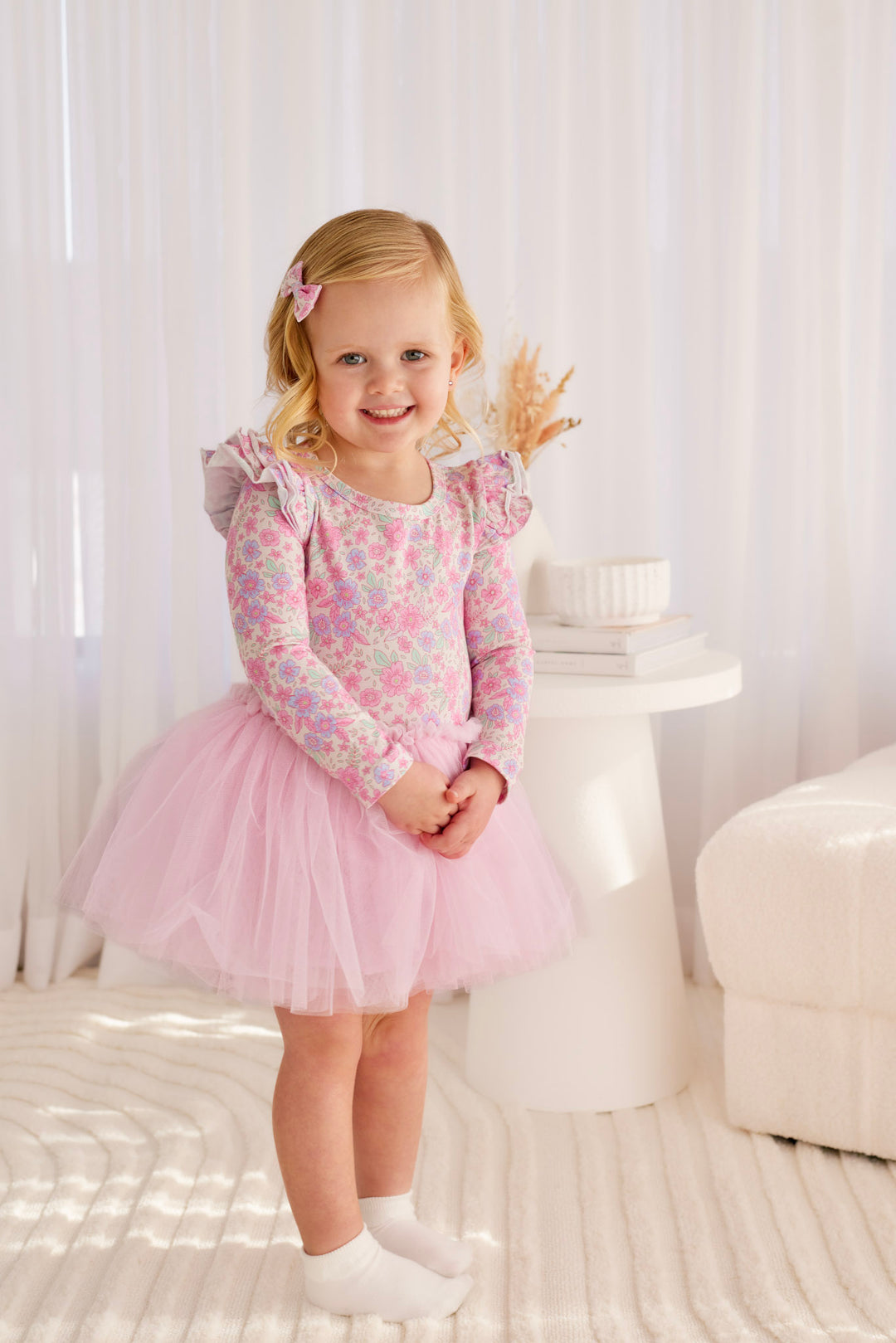 long sleeve tutu dress Sweet Wink Toddler Girls Snow Princess Iridescent Long Sleeve Tutu Dress