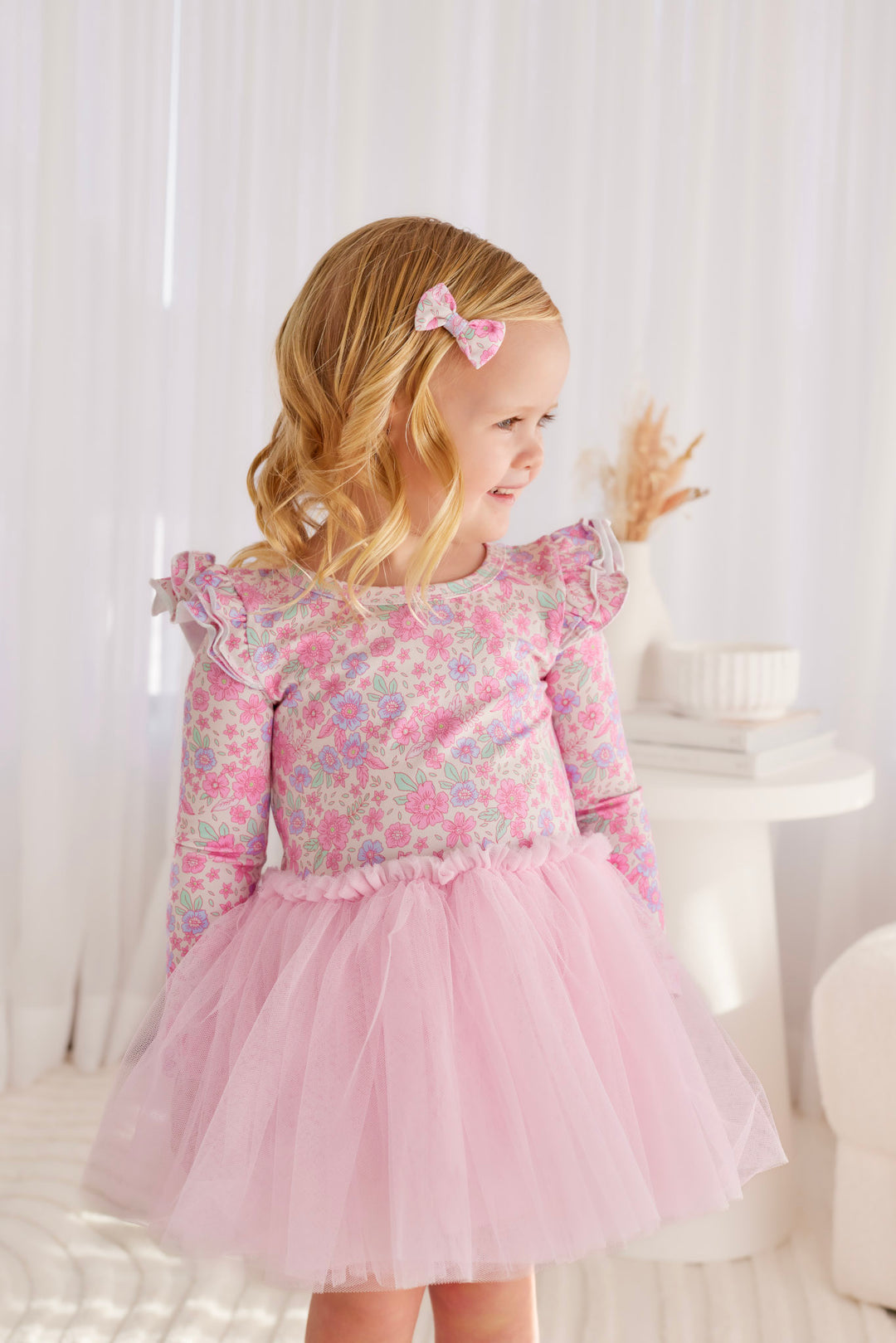 Long Sleeve Tutu Dress - Tiana